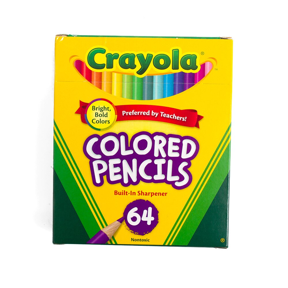 Crayola, Short, Colored Pencil, 64 Color, Box